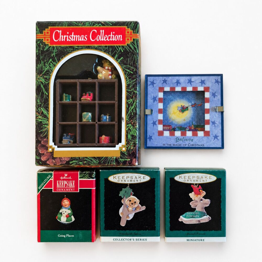 Vintage Hallmark Keepsake Ornament Lot 1990s Treasury Series Christmas